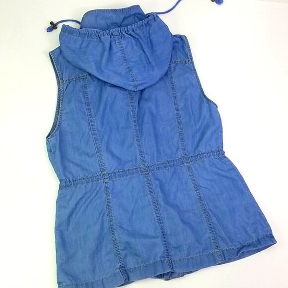 Mod Denim Vest with Hoodie - Picture 5 of 5